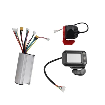 24V 250W Kokkuklapitavad Roller Controller Kit Electric Scooter Töötleja LCD Ekraan Piduri-Gaasi-Throttle Komplekt