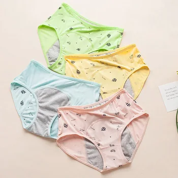 Tüdrukud lekkimiskindlates Aluspüksid Teismeline Menstruaaltsükli Aluspesu Pehmest Modal Lapsed Püksikud Armas Roosa Tervise Mugav Pesu Uued Püksid