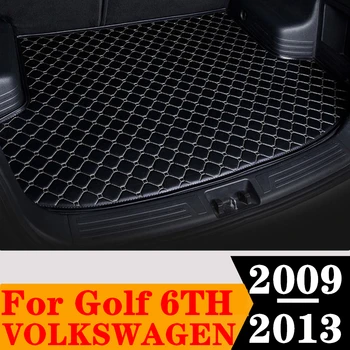 Auto Pagasiruumi Matt Volkswagen VW Golf 6. 2013 2012 2011 2010 2009 Taga Lasti Liner Saba Boot Plaat pagasi Pad Auto Vaip Osad