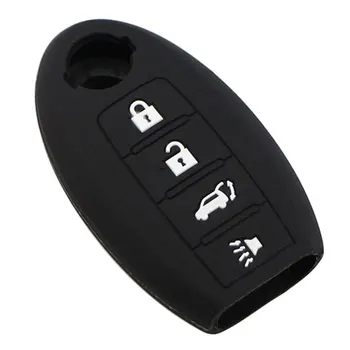 Silikoon Auto Võti Fob kaitsekatte puhul Nissan X-Trail Qashqai Cube Juke Pathfinder TIIDA Murano Rouge Vastupidi Smart Key