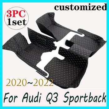 Auto Põranda Matid Audi Q3 Sportback 2020 2021 2022 Kohandatud Auto Suu Padjad Auto Vaip Katte Sisustuselemendid