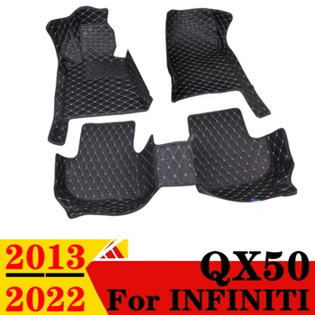 Auto Põranda Matid Infiniti QX50 2013 14-2022 Veekindel XPE Nahast Custom Fit Ees & Taga FloorLiner Katta Auto Parts Vaip