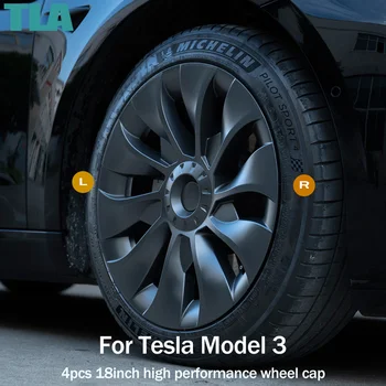 4TK Rattakilbid 18Inch Ratta Mütsid Originaal Auto Asendamine Sport Ratta Kate Täielik Velje Kaas Tesla Model 3 2017-2023 Tarvikud