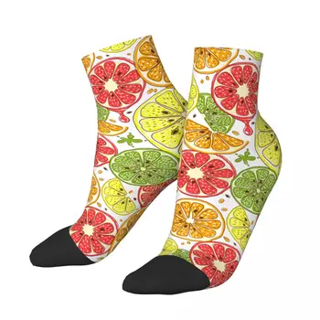 Värvikas Tsitrusviljade Sokid Lühike Unikaalne Vabaaja Breatheable Täiskasvanud Pahkluu Sokid