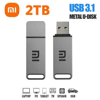 Uus XIAOMI USB-3.1 Flash Drive 2TB High-Speed Pen Drive 1 TB Metallist Veekindel Tüüp-C Usb PenDrive Arvuti mäluseadmed