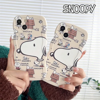Snoopy Kate IPhone 14 Pro Max 13 12 11 Pro Max XS-XR-X Juhul Paar Põrutuskindel tagakaas Cartoon Case for Iphone 11 14 13
