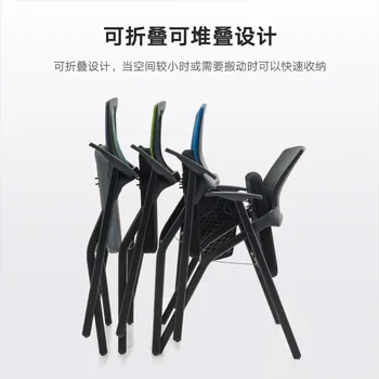 Yuqiang lihtne koolituse juhataja büroo töötajad tooli kokkuklapitavad silmadega arvuti toolil rattad vaba aja veetmise tool.