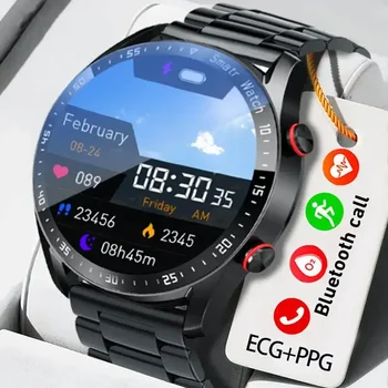 2024 EKG+PPG Vaadata Mehed Bluetooth Kõne Südame Löögisageduse Tervise Järelevalve tervisespordi-Tracker Veekindel Smartwatch Android HW20