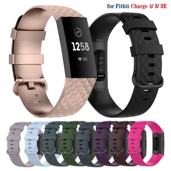 Silikoonist Rihm Ansamblid Fitbit Eest 4 Fitbit Eest 3 SE Käevõru Asendamine Wristbands jaoks Charge4 3 Smartwatch Tarvikud